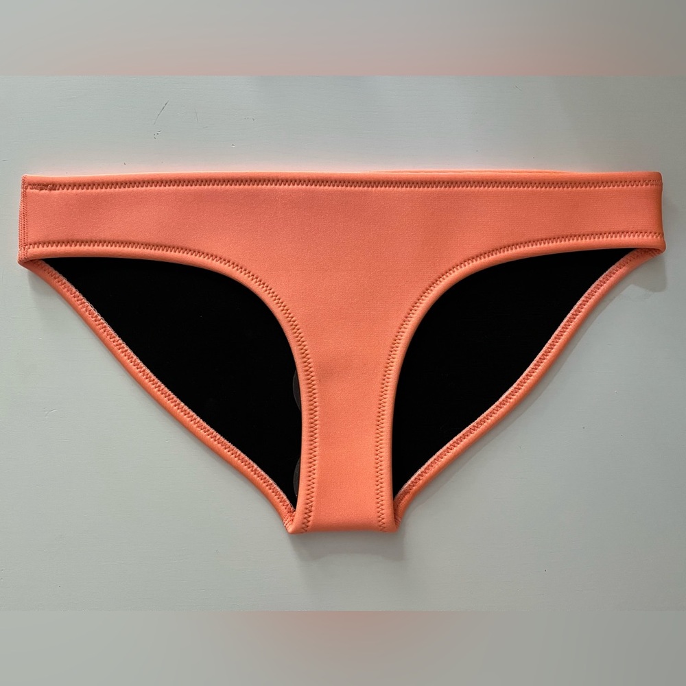 Neoprene neon orange swimsuit bottoms